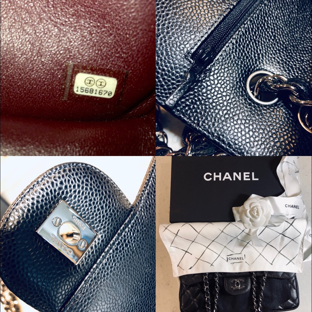 AUTHENTIC CHANEL CLASSIC JUMBO DOUBLE FLAP BAG - Picture 7 of 8